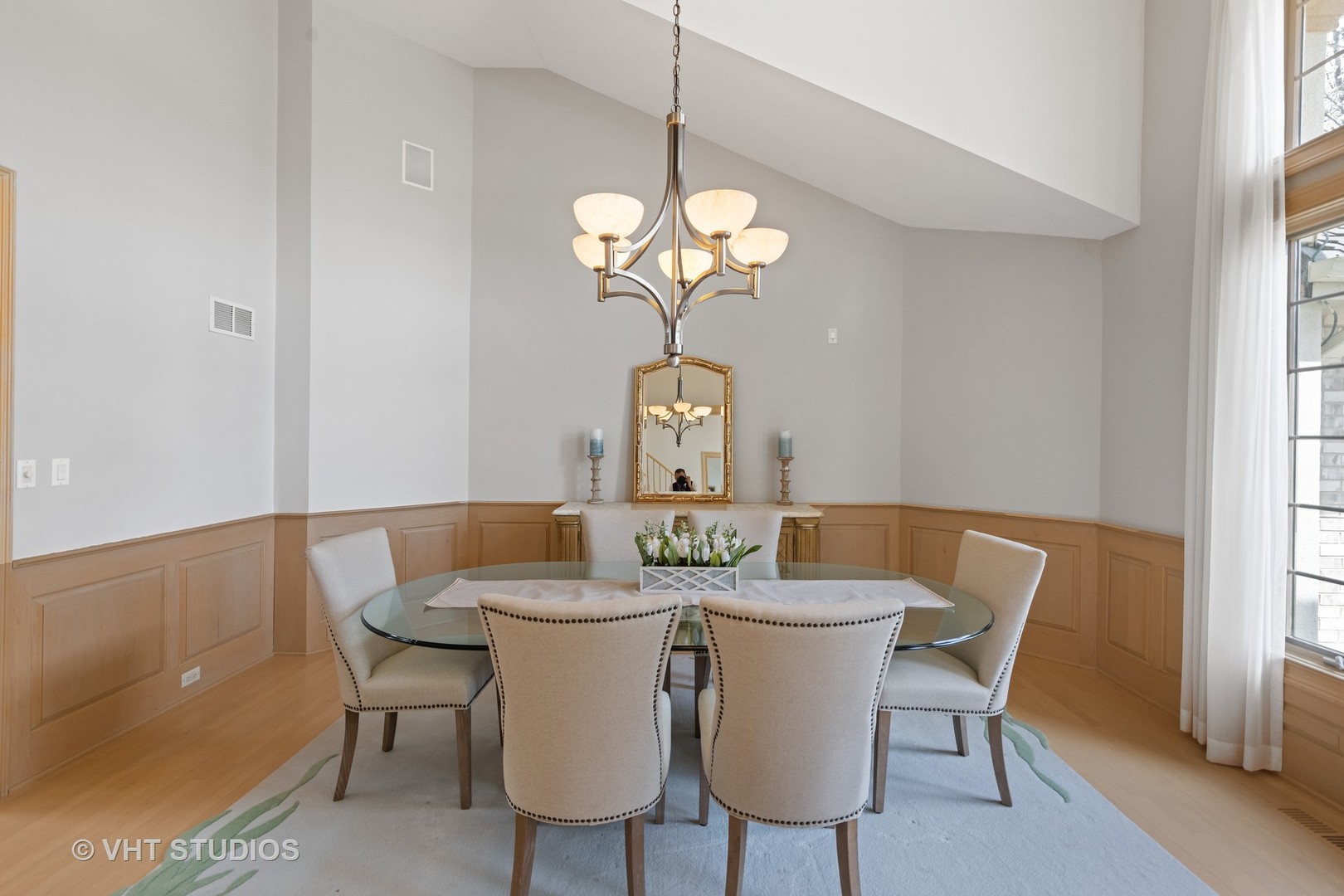 101 Windmill Road Orland Park, IL 60467 - Photo 8 of 56 a dining room with furniture a chandelier and window