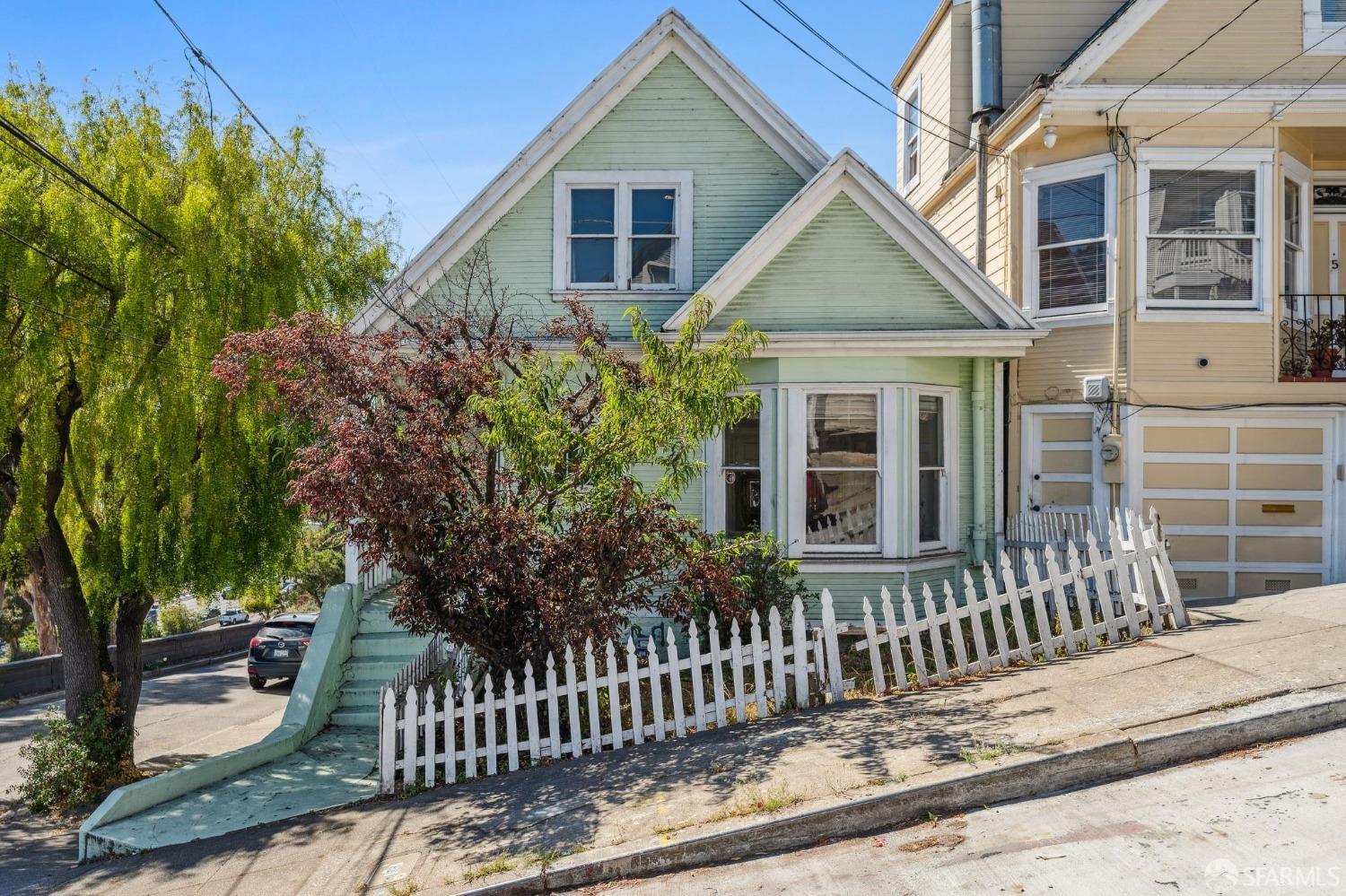1 Wright Street San Francisco, CA 94110 - Photo 1 of 1 a front view of a house with tree s