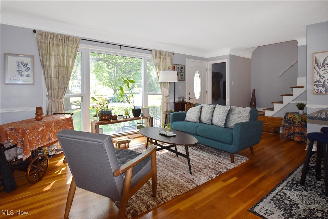 1388 Ford Road Lyndhurst, OH 44124 - Photo 3 of 39 Living room featuring light wood-type flooring