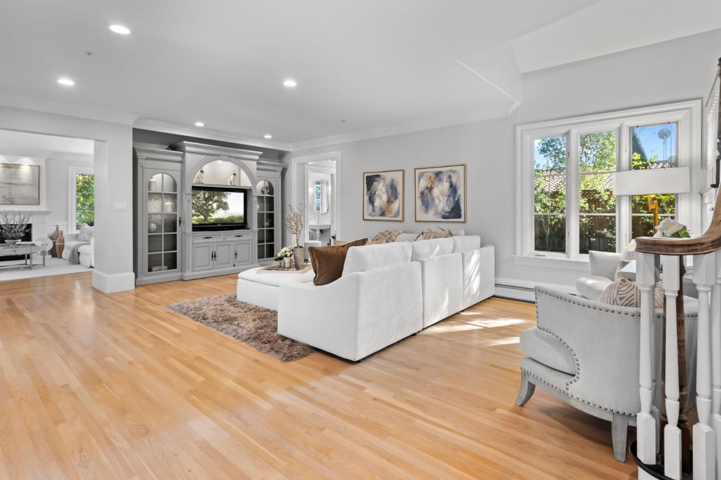 19050 Camino Barco Saratoga, CA 95070 - Photo 13 of 91 a living room with furniture and a flat screen tv