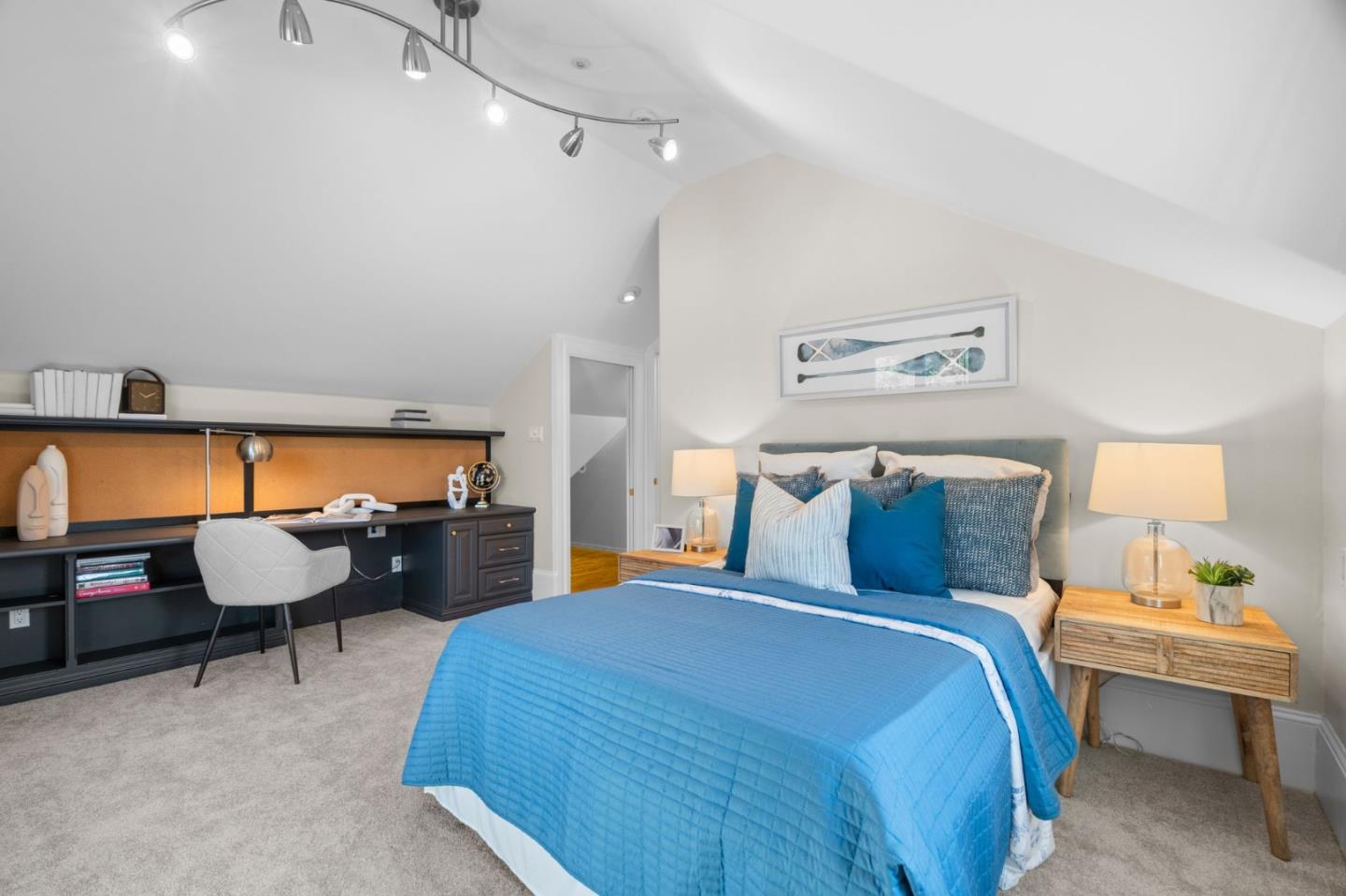 19050 Camino Barco Saratoga, CA 95070 - Photo 38 of 91 a bed room with a bed and furniture