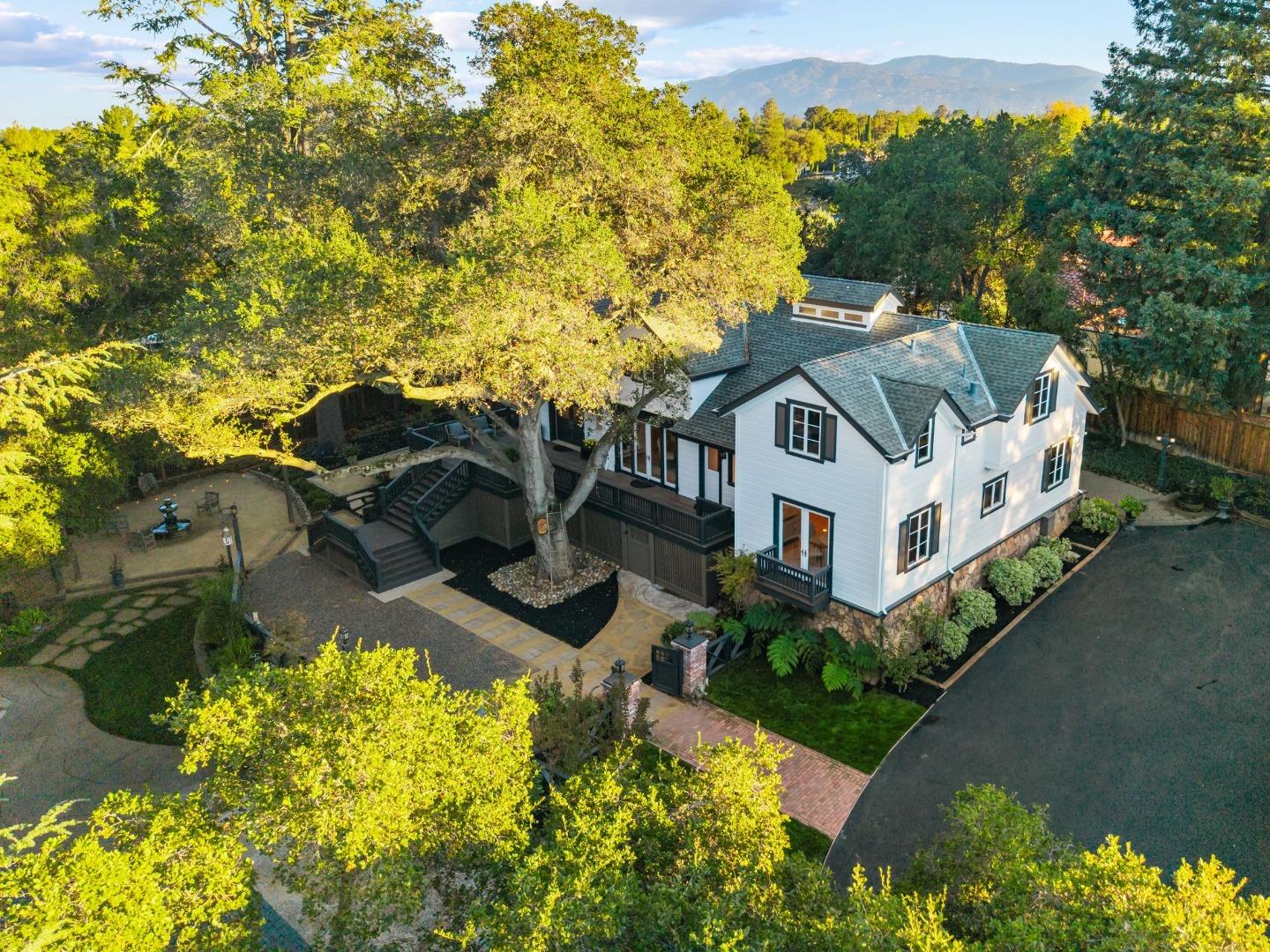 19050 Camino Barco Saratoga, CA 95070 - Photo 88 of 91 an aerial view of a house with a yard