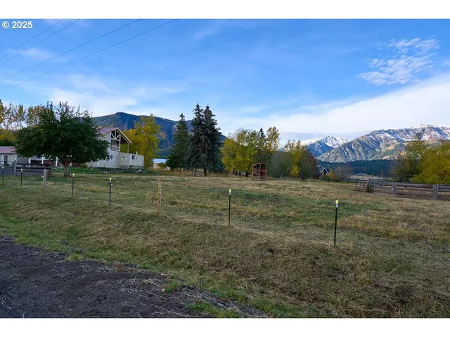 a view of an outdoor space and a mountain view