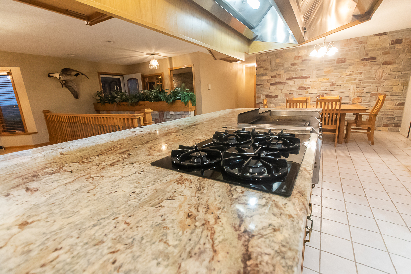 1245 Highway 26 Dixon, IL 61021 - Photo 19 of 40 a kitchen with stainless steel appliances a stove a sink and a wooden floors