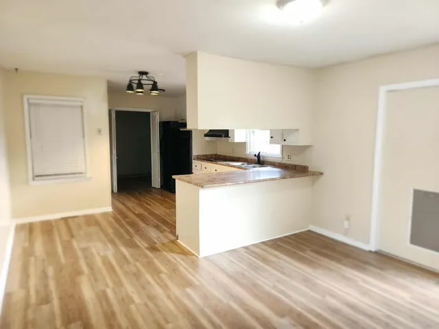 a view of kitchen and utility room