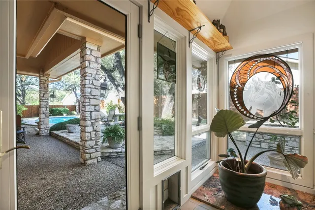 a room with gym equipment