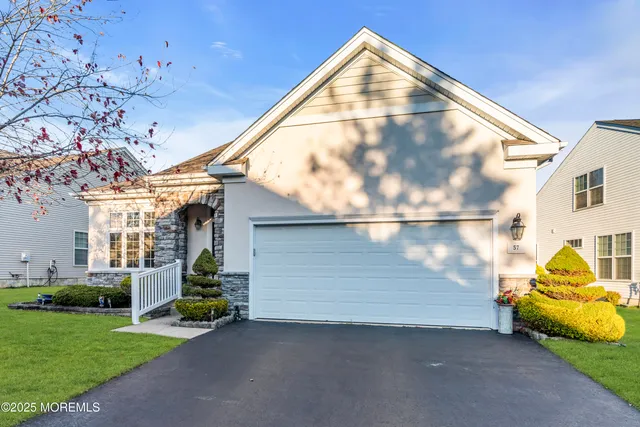 a front view of a house