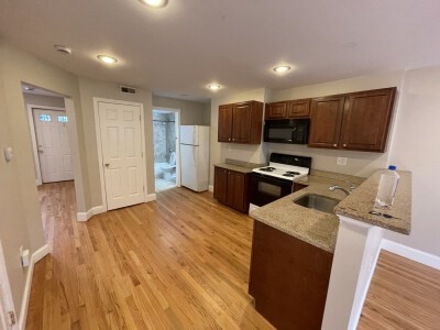 13 Pompeii Street, Unit 3 Boston, MA 02119 - Photo 3 of 9 a kitchen with granite countertop a refrigerator stove and sink