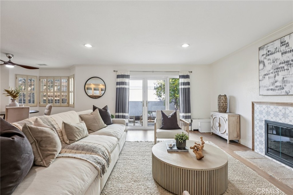 2001 Bataan Road Redondo Beach, CA 90278 - Photo 22 of 56 a living room with furniture and a fireplace