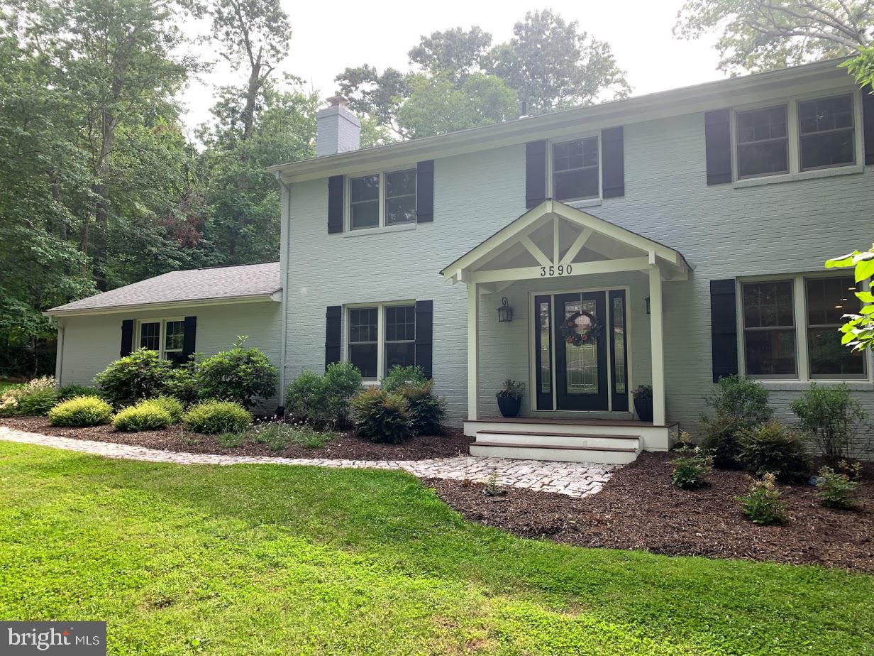 New walkway and covered entry