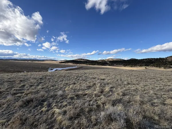a view of a lake in middle of green field