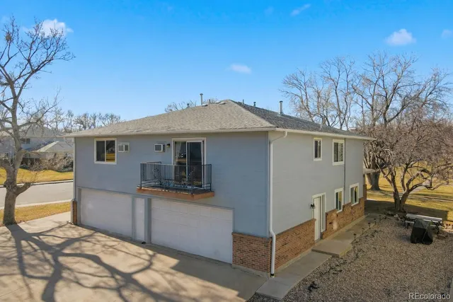 a view of a house with a patio