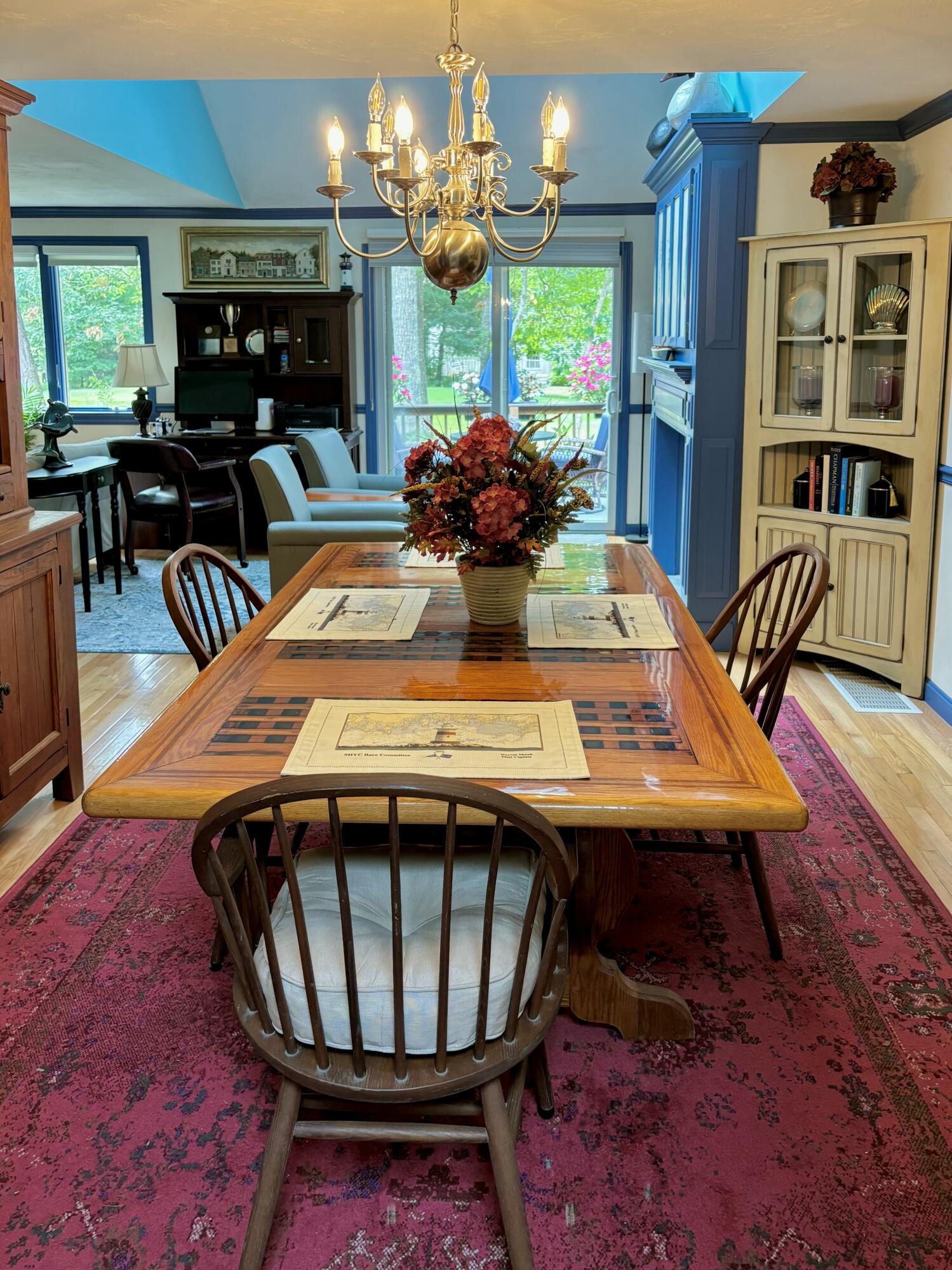 14 Pga Lane Mashpee, MA 02649 - Photo 8 of 14 a view of a dining room with furniture a chandelier and wooden floor