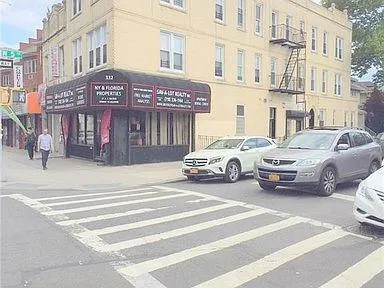 a building on the side of a street