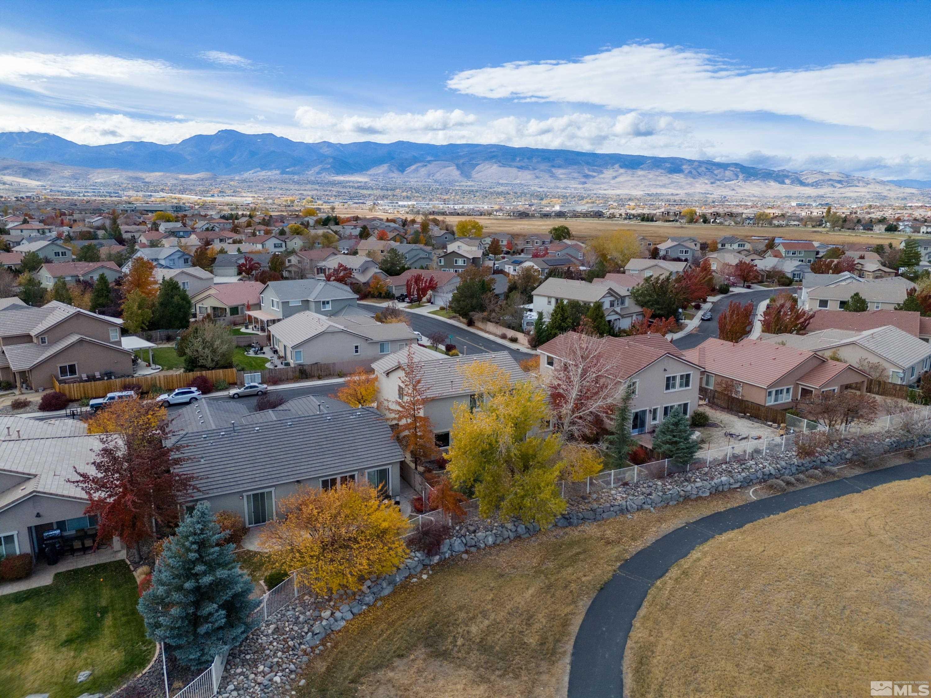 2585 Baton Drive Reno, NV 89521 - Photo 26 of 28 an aerial view of residential houses with outdoor space