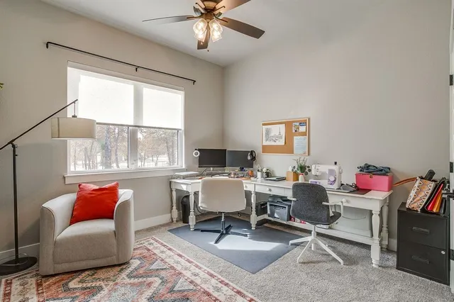 a workspace with a window