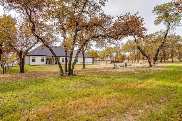 a view of yard with tree