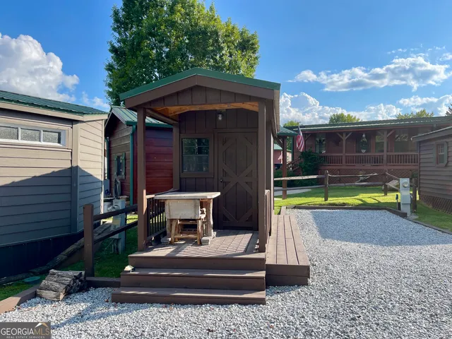 a view of a house with a swimming pool