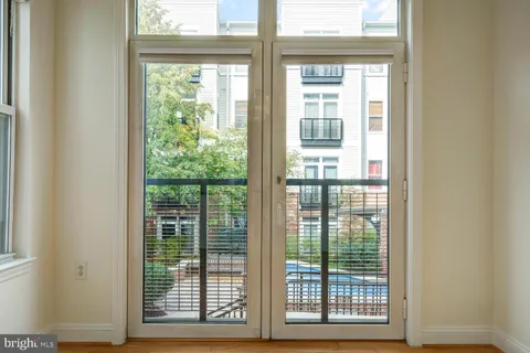 a view of a room that has a view of the house