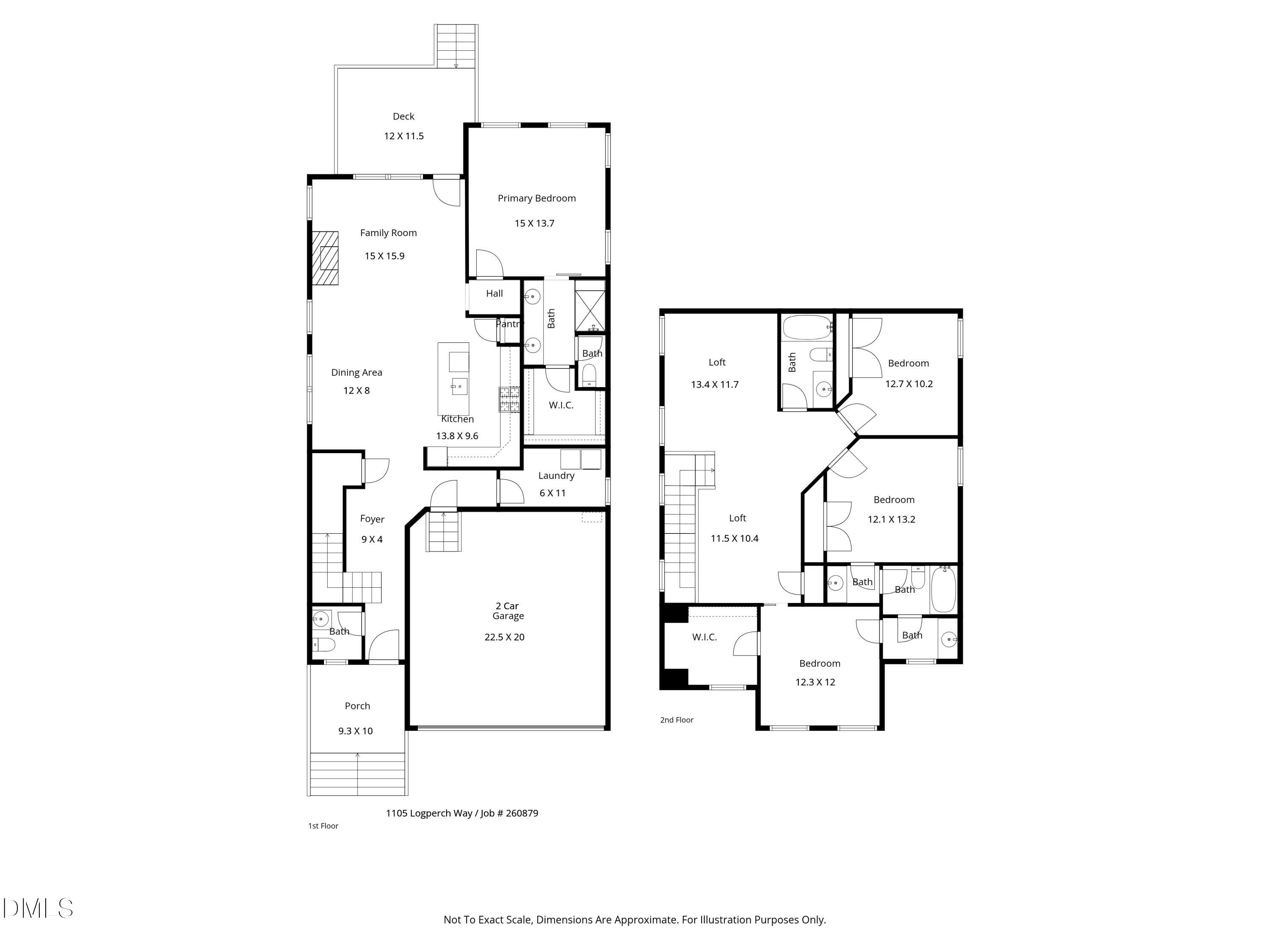 1105 Logperch Way Wendell, NC 27591 - Photo 29 of 29 a picture of floor plan