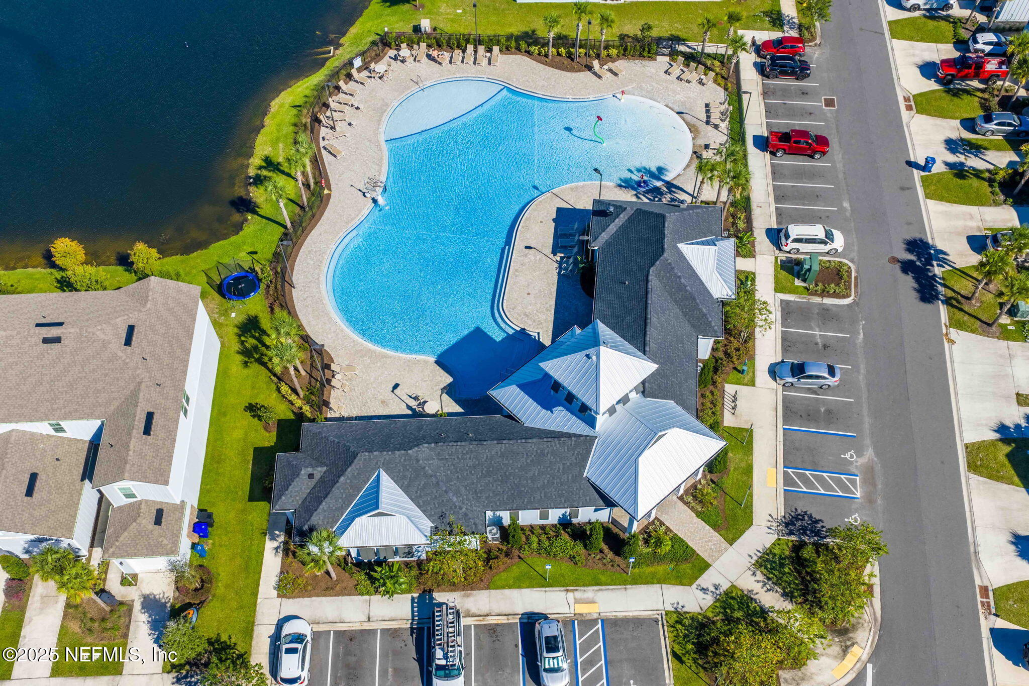 263 Talulla Trail St. Augustine, FL 32095 - Photo 28 of 32 an aerial view of a house with swimming pool and outdoor seating