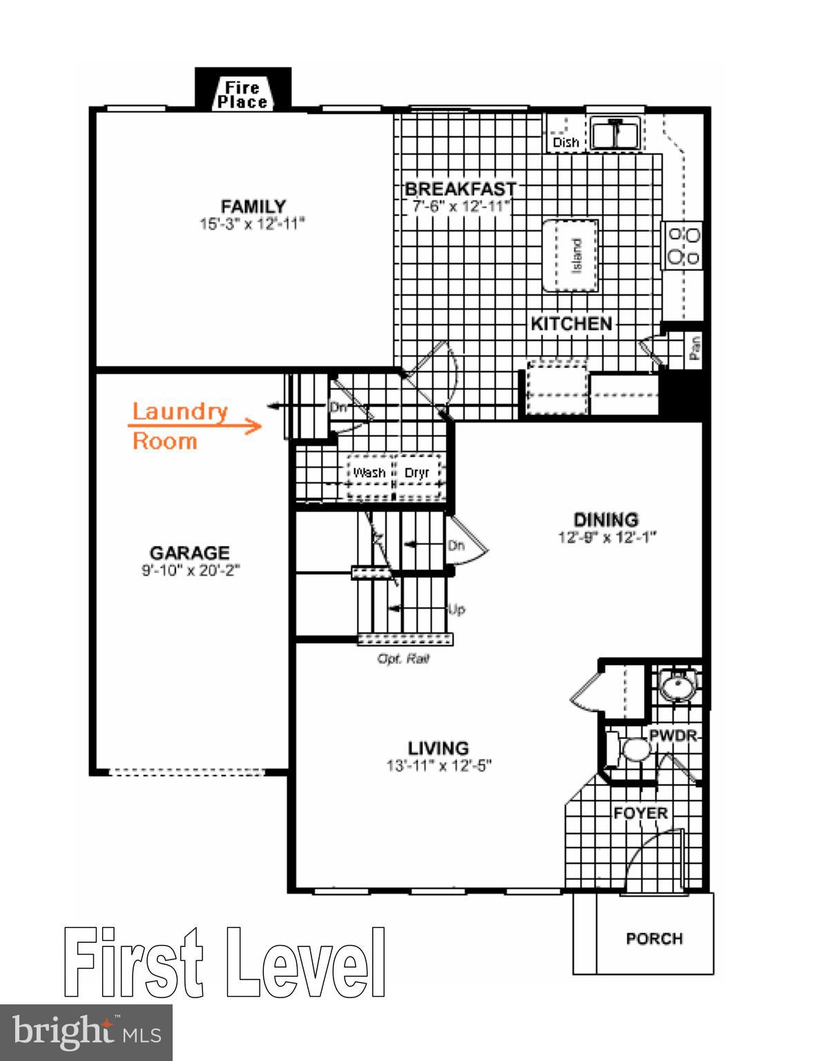 9817 Davison Road Baltimore, MD 21220 - Photo 41 of 43 Floor Plan - First Level