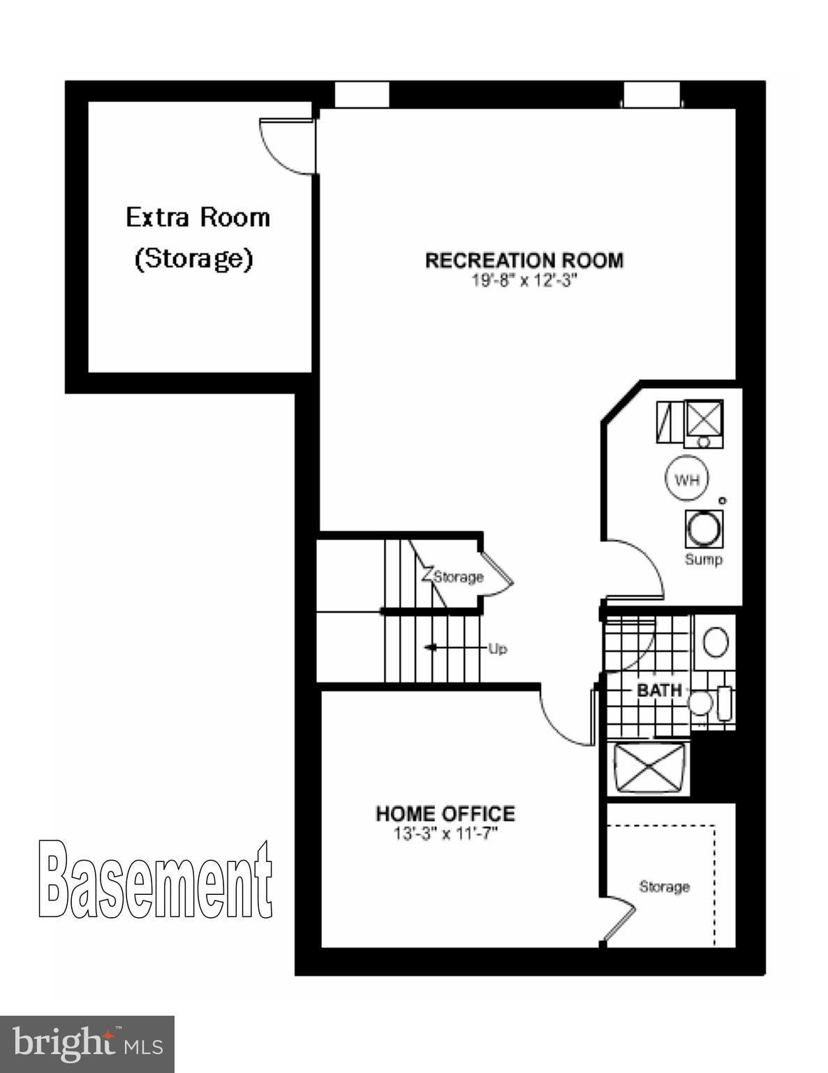 9817 Davison Road Baltimore, MD 21220 - Photo 43 of 43 Floor Plan - Basement