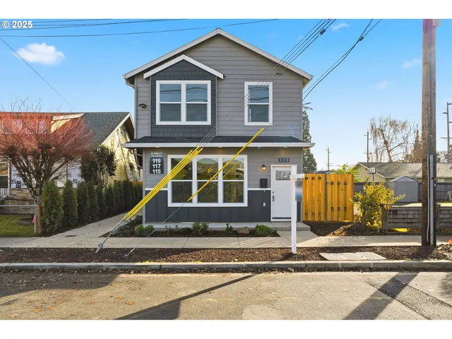 a front view of a house