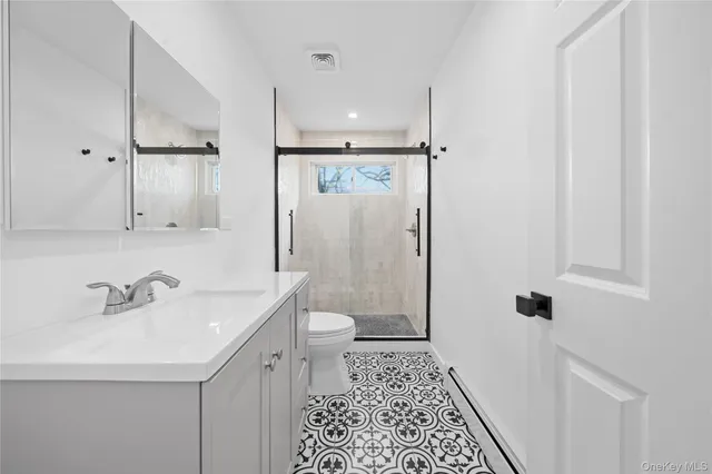 a bathroom with a sink and a toilet