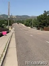 a view of a terrace with sky view