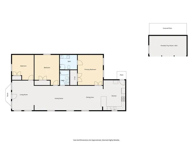 a view of kitchen with refrigerator and window