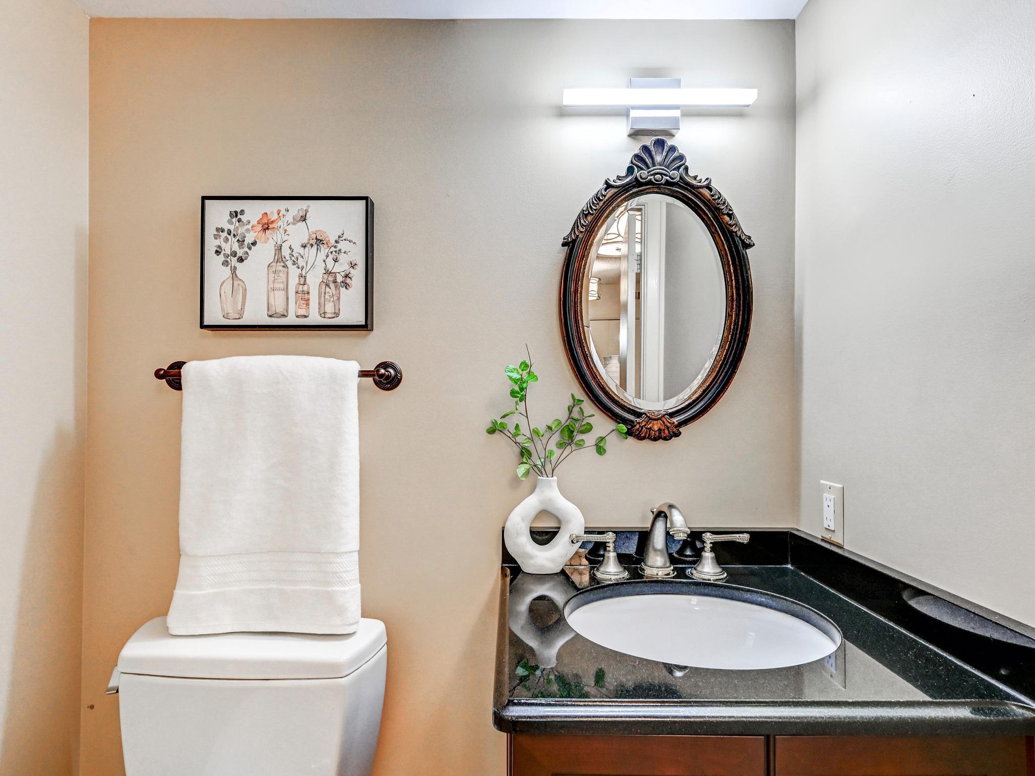 17 Pacers Lane, Unit F Pikesville, MD 21208 - Photo 6 of 24 Updated Powder Room off Foyer