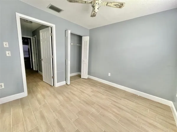 wooden floor in a room