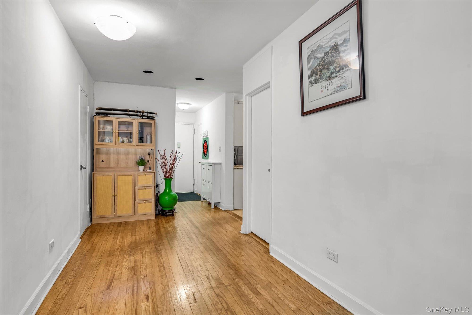 139-15 83rd Avenue, Unit 305 Queens, NY 11435 - Photo 7 of 21 a view of a hallway view with wooden floor and a bathroom