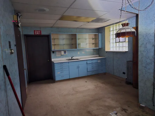 a view of kitchen and utility room