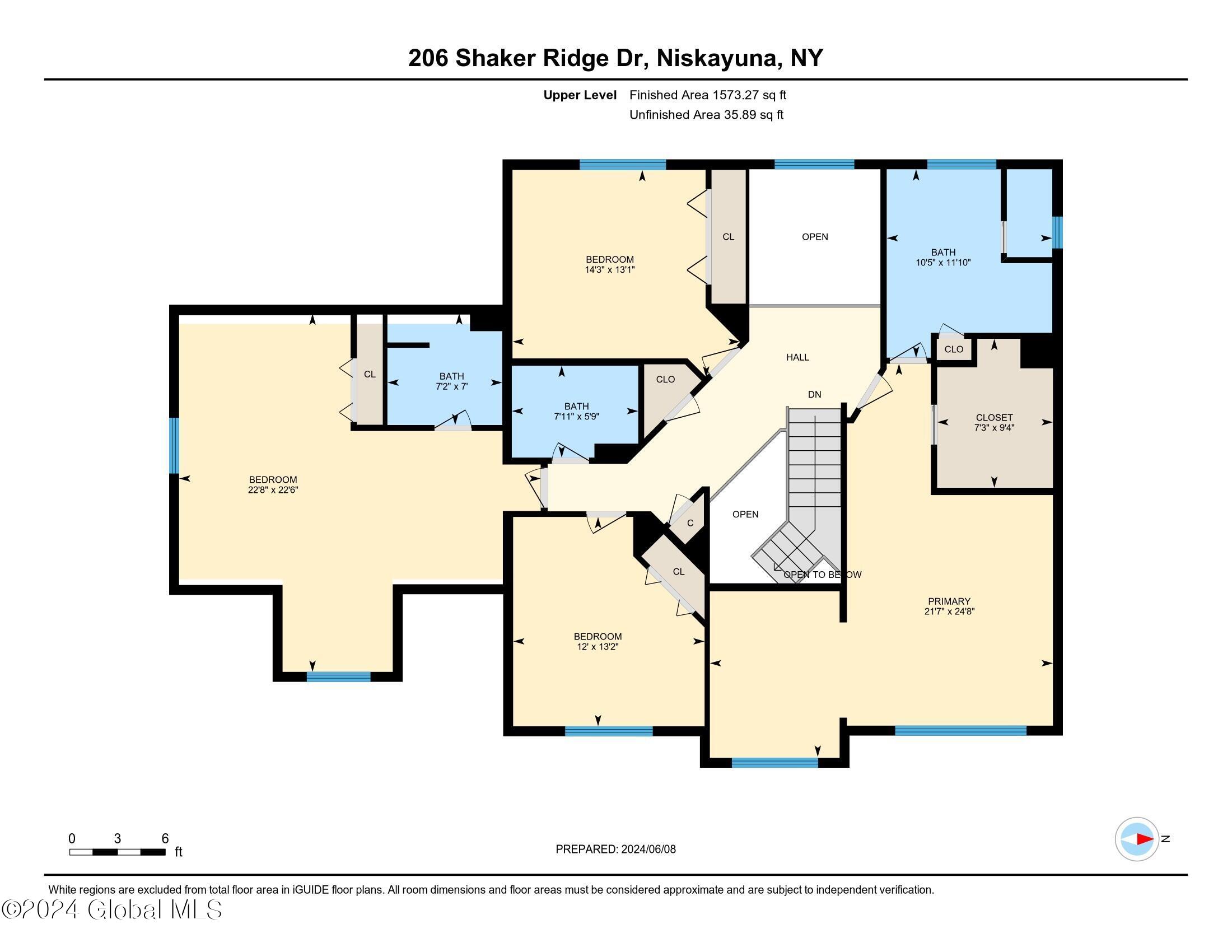 206 Shaker Ridge Drive Colonie, NY 12309 - Photo 41 of 41 Floor Plan - Upper Level