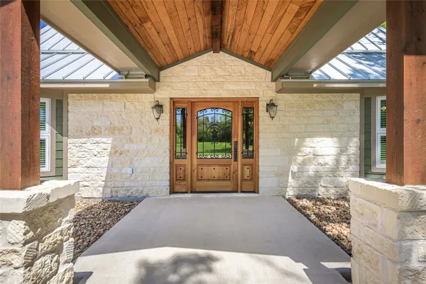 a front view of a house