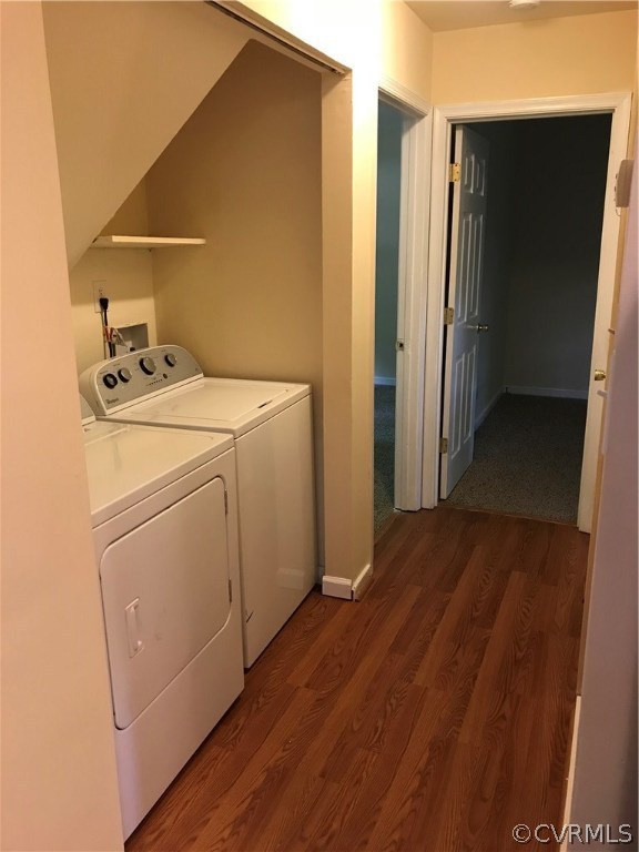 6904 Full Rack Court Midlothian, VA 23112 - Photo 14 of 29 a view of a storage & utility room with washer and dryer
