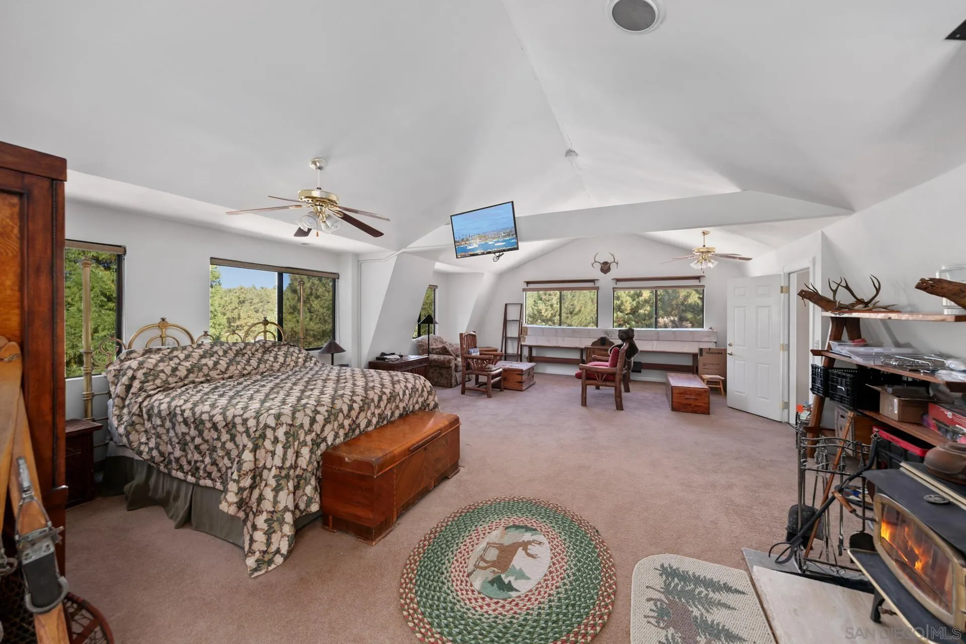 8203 Morris Ranch Road Pine Valley, CA 91962 - Photo 19 of 42 a bed room with furniture and a window