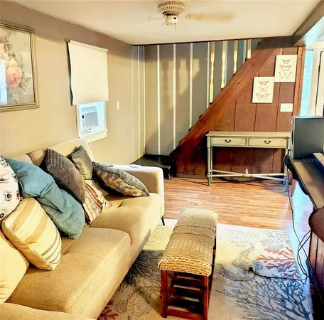 a living room with a couch