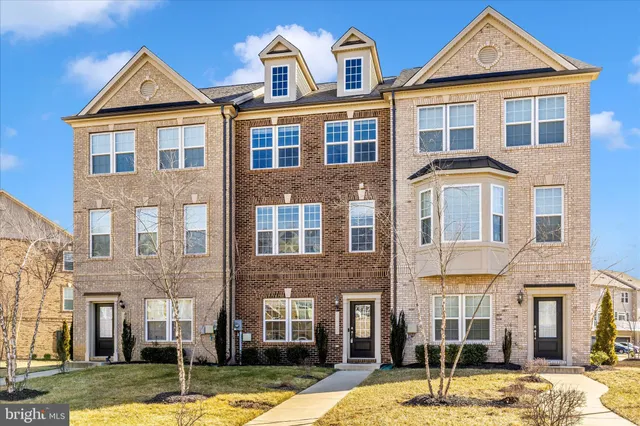 a front view of a residential houses