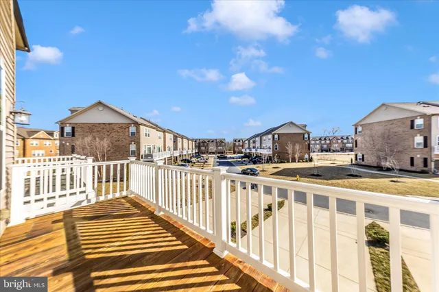 a view of a balcony with city view