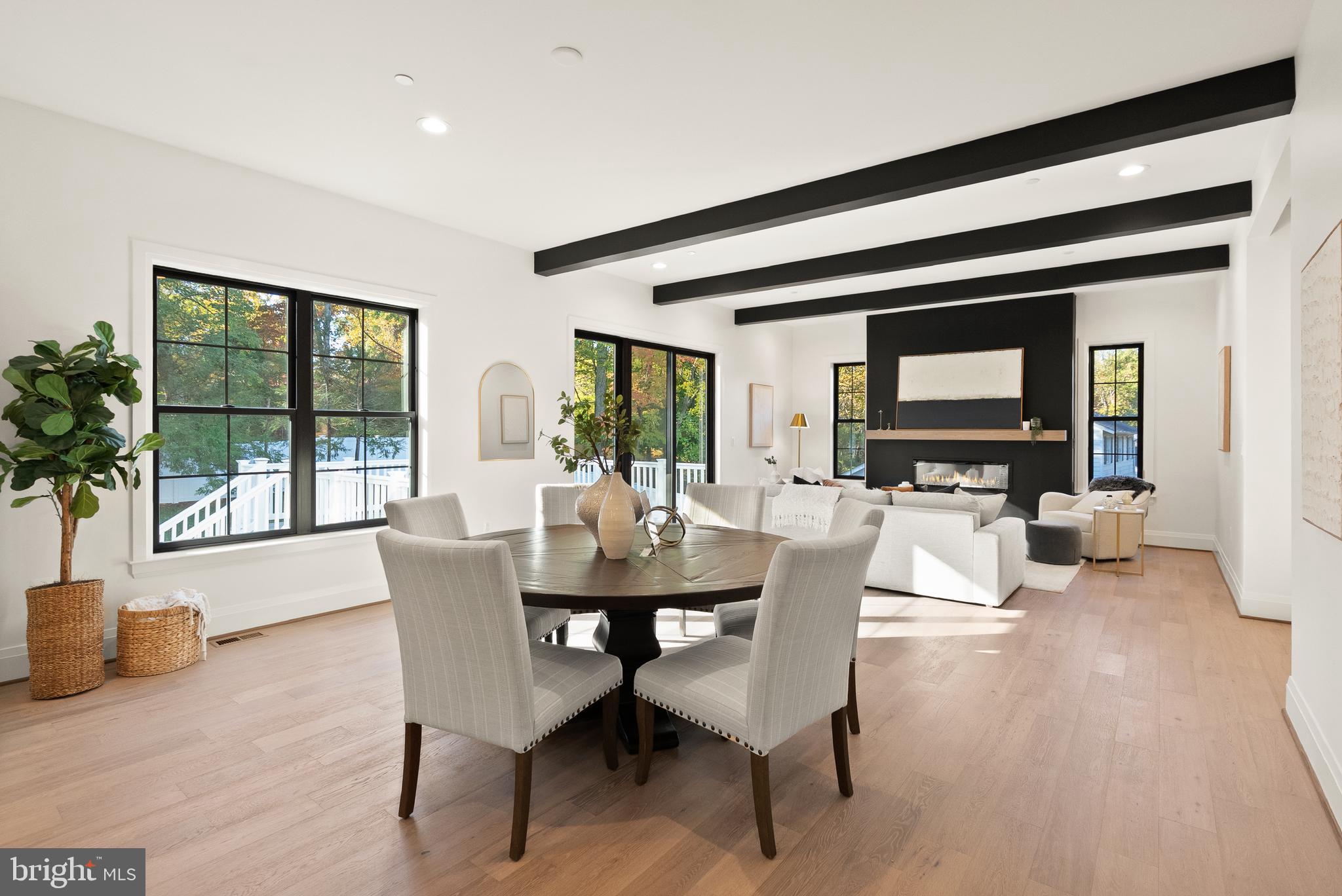 7806 Carteret Road Bethesda, MD 20817 - Photo 23 of 58 a view of a dining room with furniture window and outside view