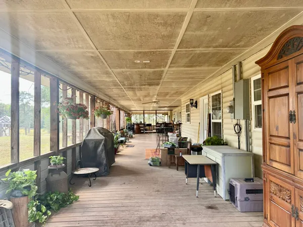 a room with lots of table and chairs