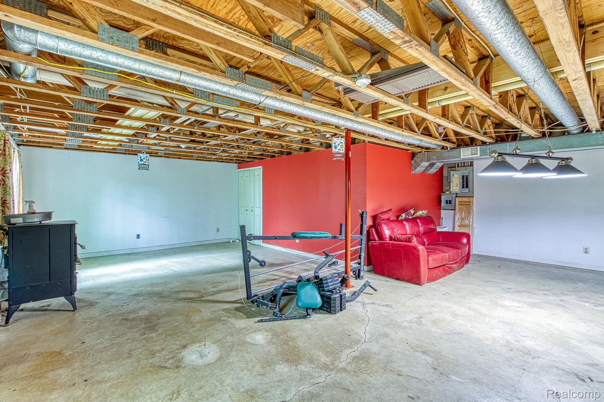 12012 Belle River Road Memphis, MI 48041 - Photo 24 of 41 View of unfinished basement