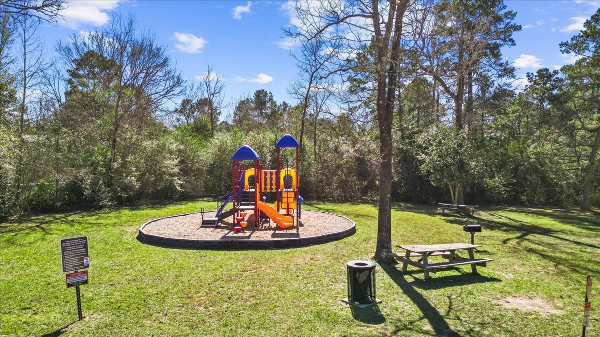 3975 Sam Houston Road Willis, TX 77378 - Photo 28 of 38 a view of a swimming pool with a yard