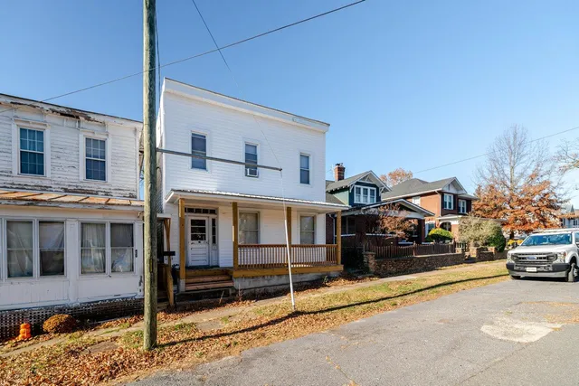 a front view of a house
