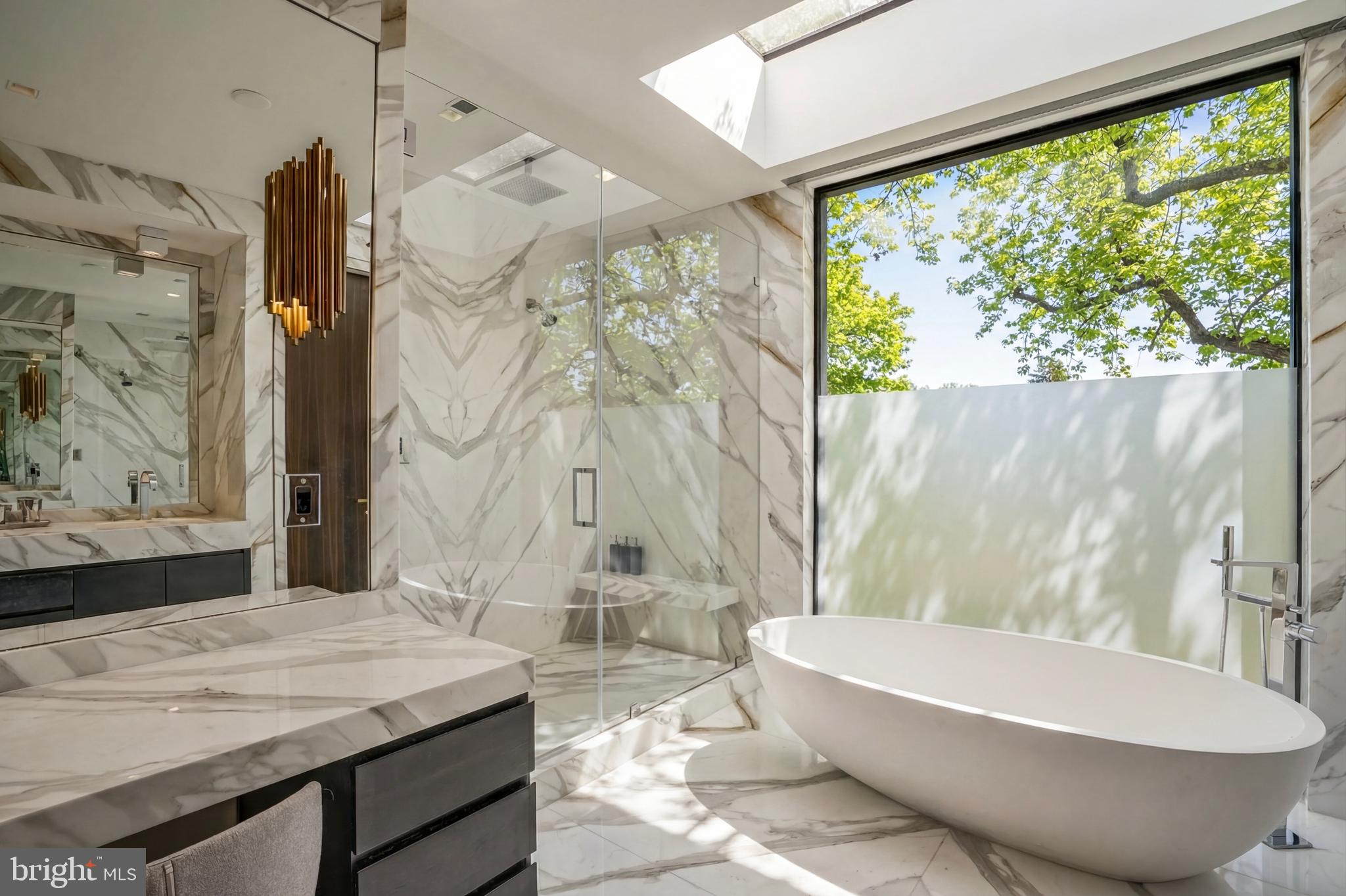 2709 36th Street Northwest Washington, DC 20007 - Photo 28 of 50 a bathroom with a bathtub and shower