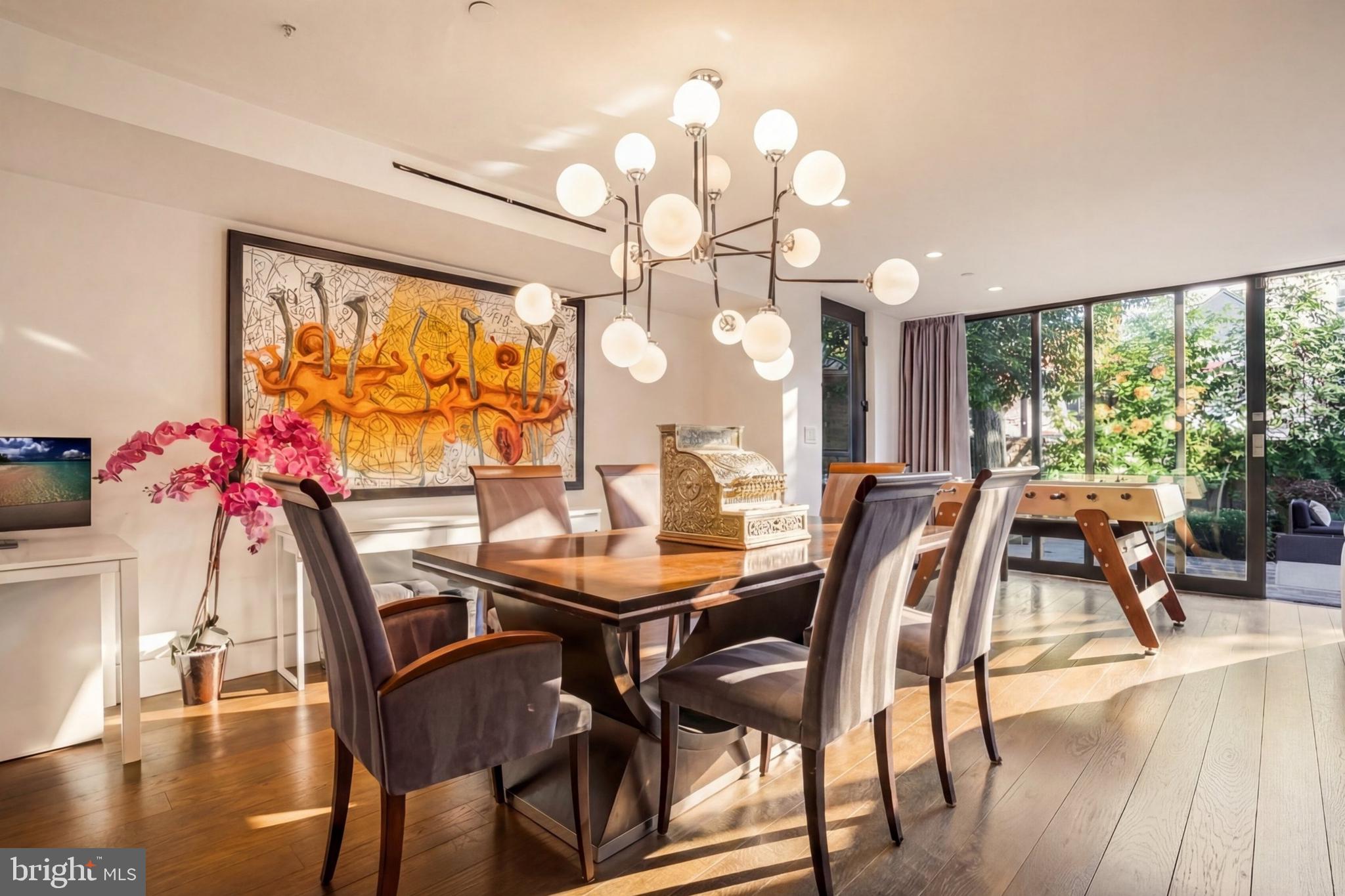 2709 36th Street Northwest Washington, DC 20007 - Photo 39 of 50 a view of a dining room with furniture window and outside view