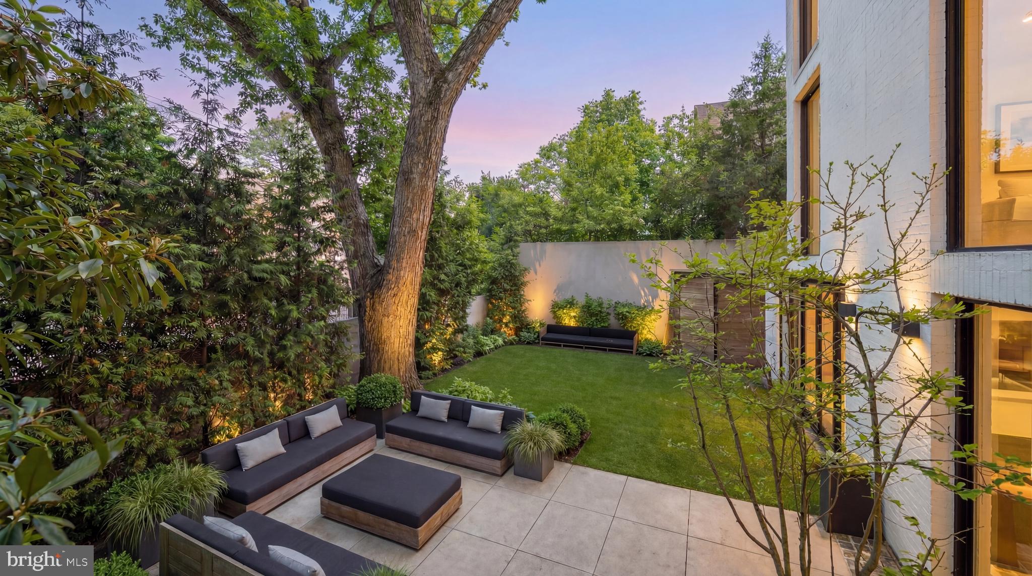 2709 36th Street Northwest Washington, DC 20007 - Photo 47 of 50 a view of backyard with outdoor seating
